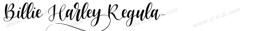 Billie Harley Regula字体转换